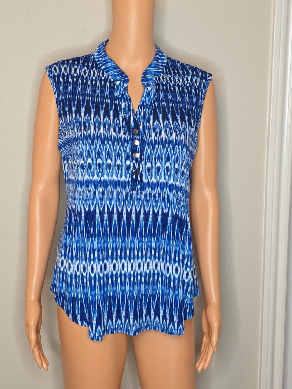 CB Bohemian Style Sleeveless Blouse, Women's Size Medium